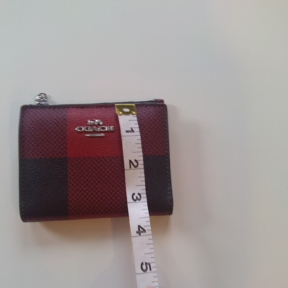 Coach Dual-Tone Red and Black Wallet - Picture 2 of 5